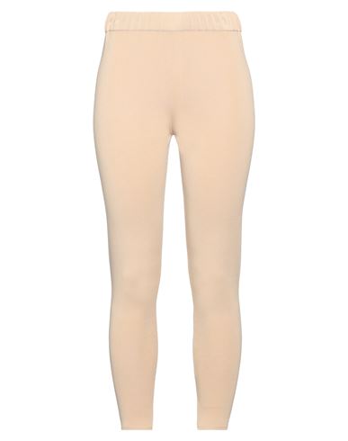 Vicolo Woman Leggings Sand Size Onesize Viscose, Polyamide In Beige