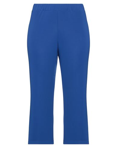 Mirella Matteini Woman Pants Blue Size 14 Viscose, Polyester, Elastane