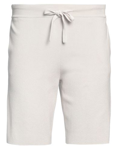 Roberto Collina Man Shorts & Bermuda Shorts Light Grey Size 32 Cotton, Nylon, Elastane