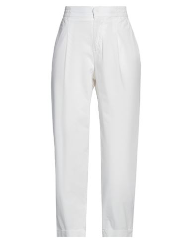 Alpha Studio Cigarette Trousers In White