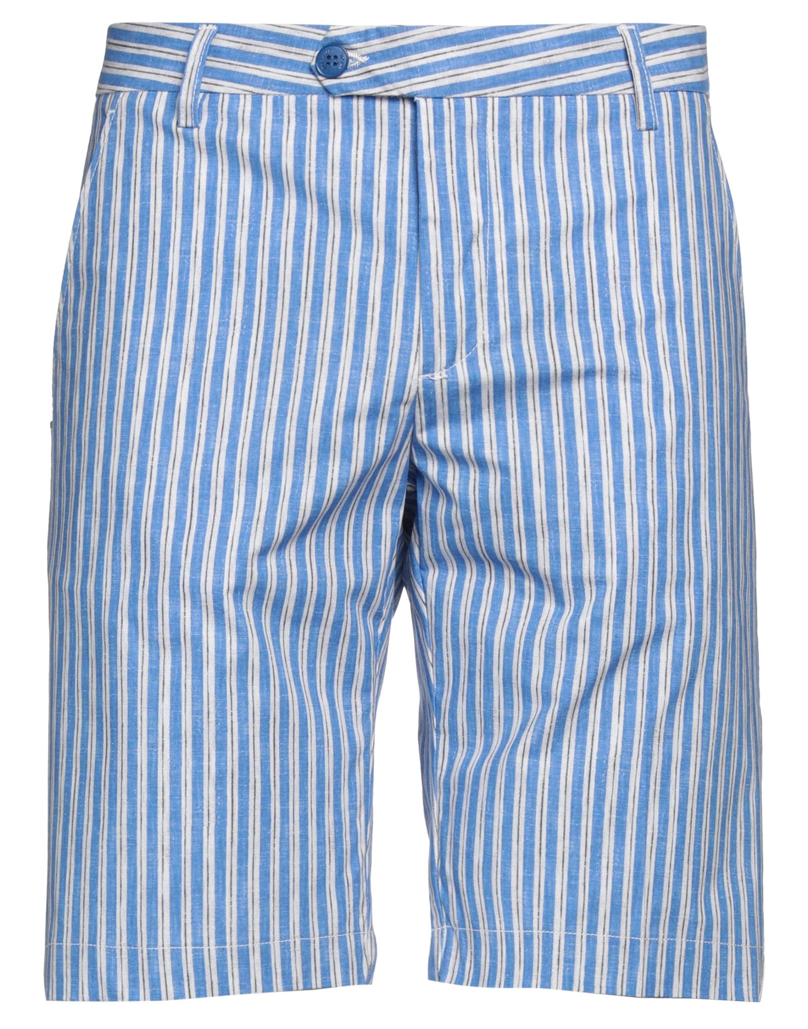 Entre Amis Man Shorts & Bermuda Shorts Azure Size 38 Cotton, Elastane In Blue