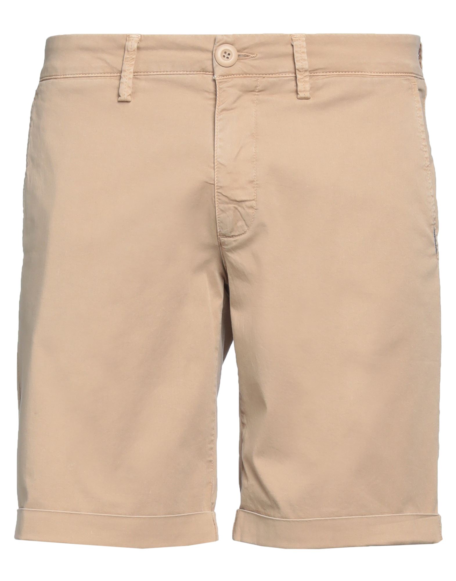 Modfitters Man Shorts & Bermuda Shorts Sand Size 33 Cotton, Elastane In Beige