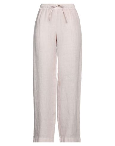 120% Woman Pants Light Pink Size 4 Linen