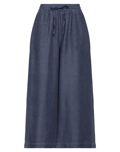 120% Woman Pants Slate Blue Size 4 Linen