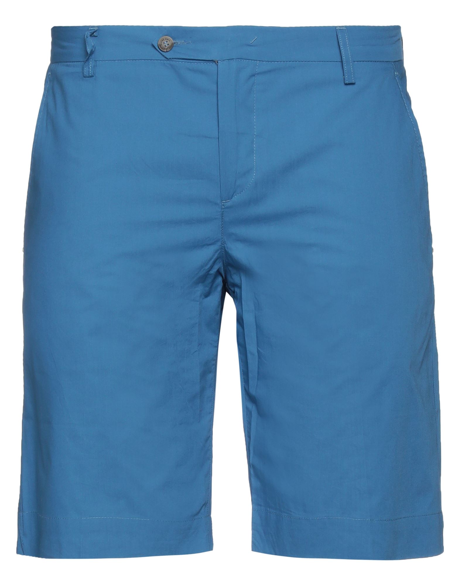 Entre Amis Man Shorts & Bermuda Shorts Pastel Blue Size 30 Cotton, Elastane