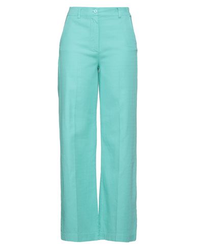 Dixie Woman Pants Turquoise Size S/m Cotton, Elastane In Blue