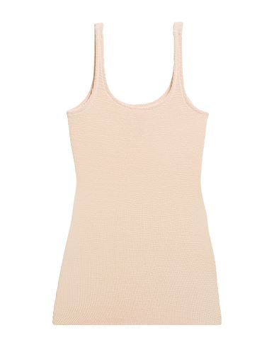 Mc2 Saint Barth Woman Mini Dress Apricot Size S/m Polyamide, Elastane In Neutral