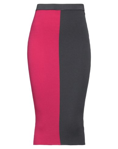 Vicolo Woman Midi Skirt Fuchsia Size Onesize Viscose, Polyester In Pink