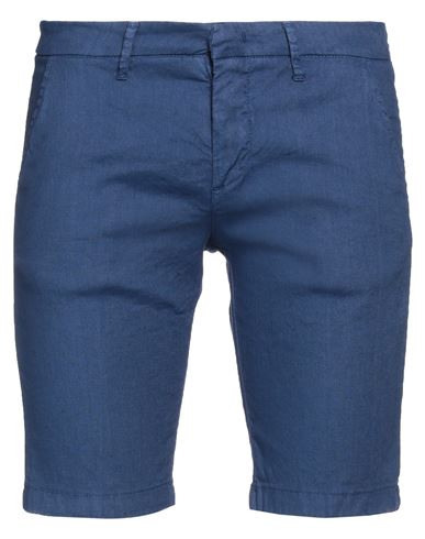 Coroglio By Entre Amis Man Shorts & Bermuda Shorts Blue Size 31 Linen, Cotton, Elastane