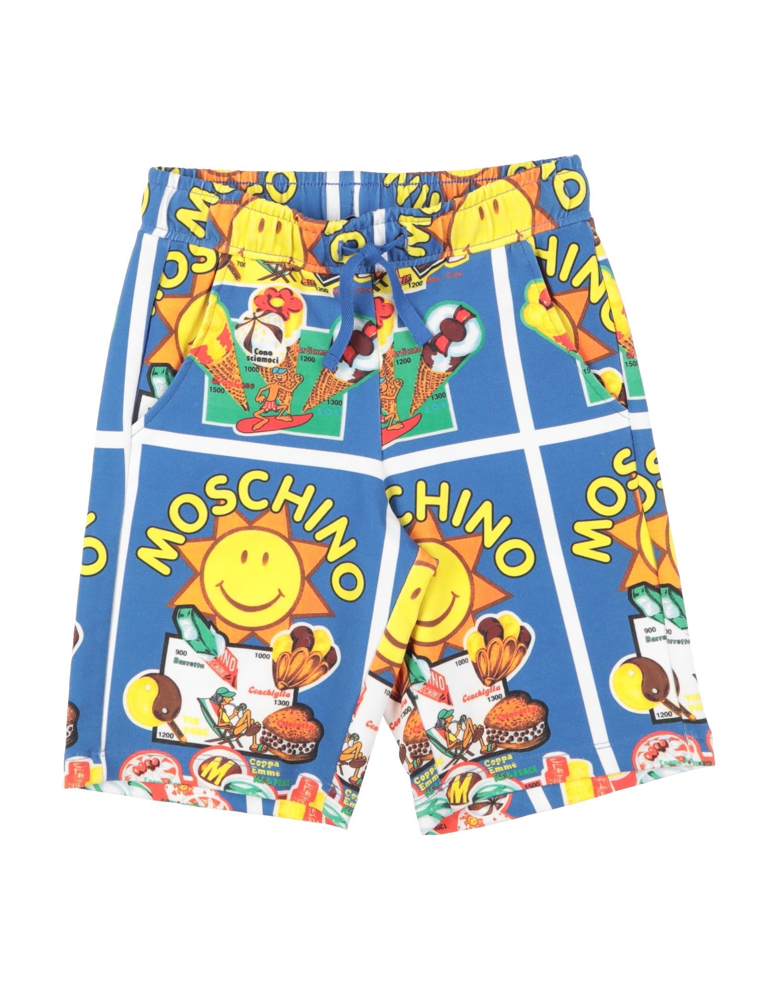 Moschino Kid Toddler Boy Shorts & Bermuda Shorts Blue Size 4 Cotton, Elastane