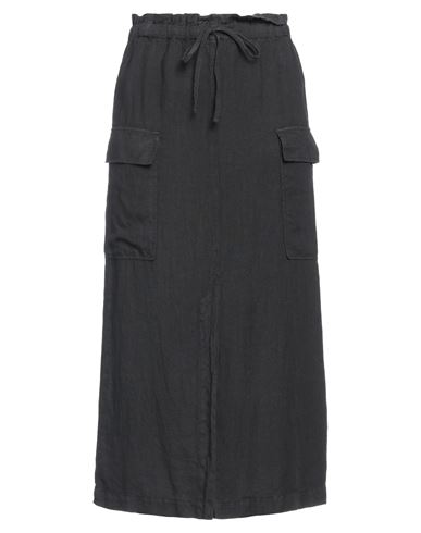 Caractere Caractère Woman Midi Skirt Black Size 4 Linen
