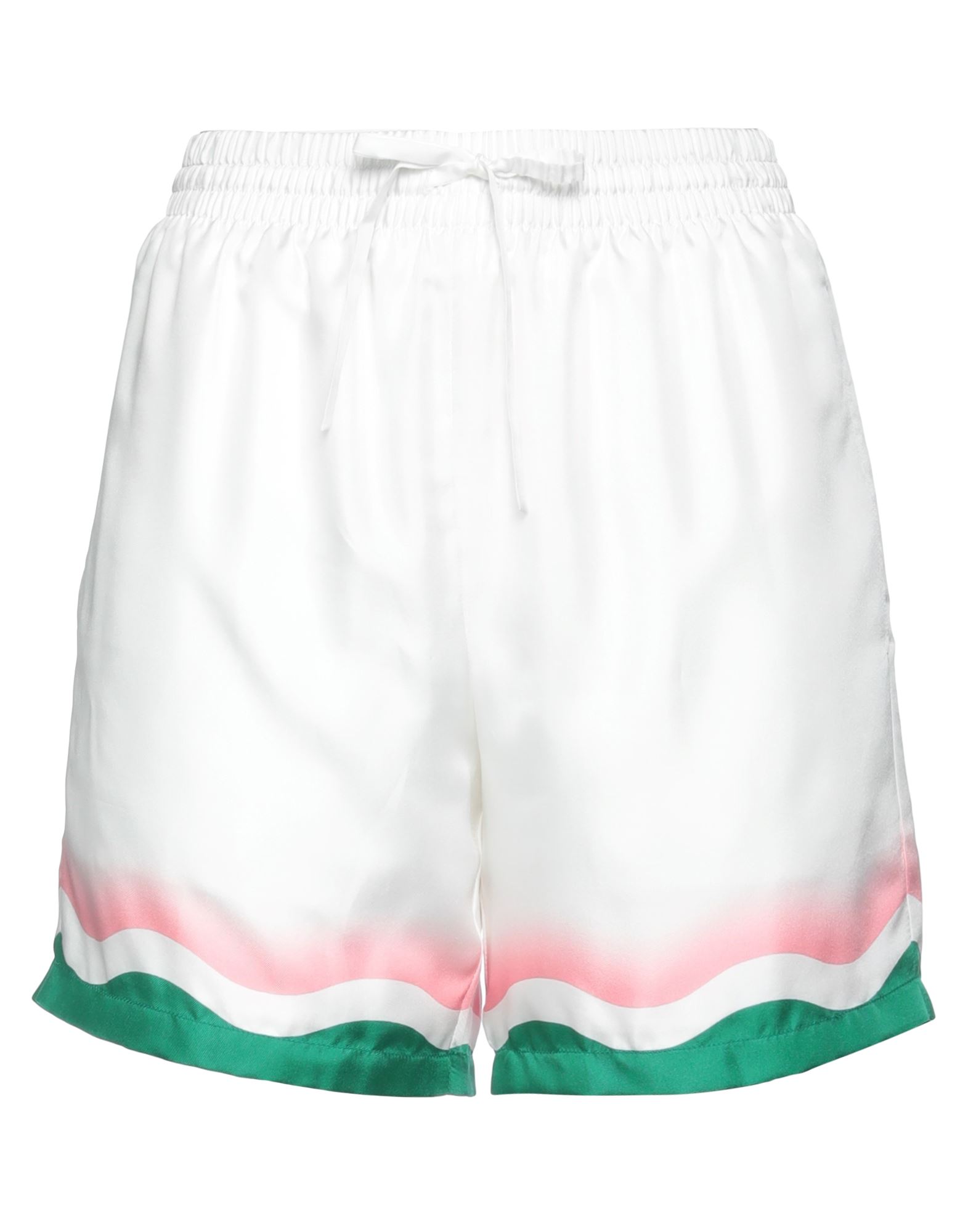Shop Casablanca Woman Shorts & Bermuda Shorts Off White Size 4 Silk