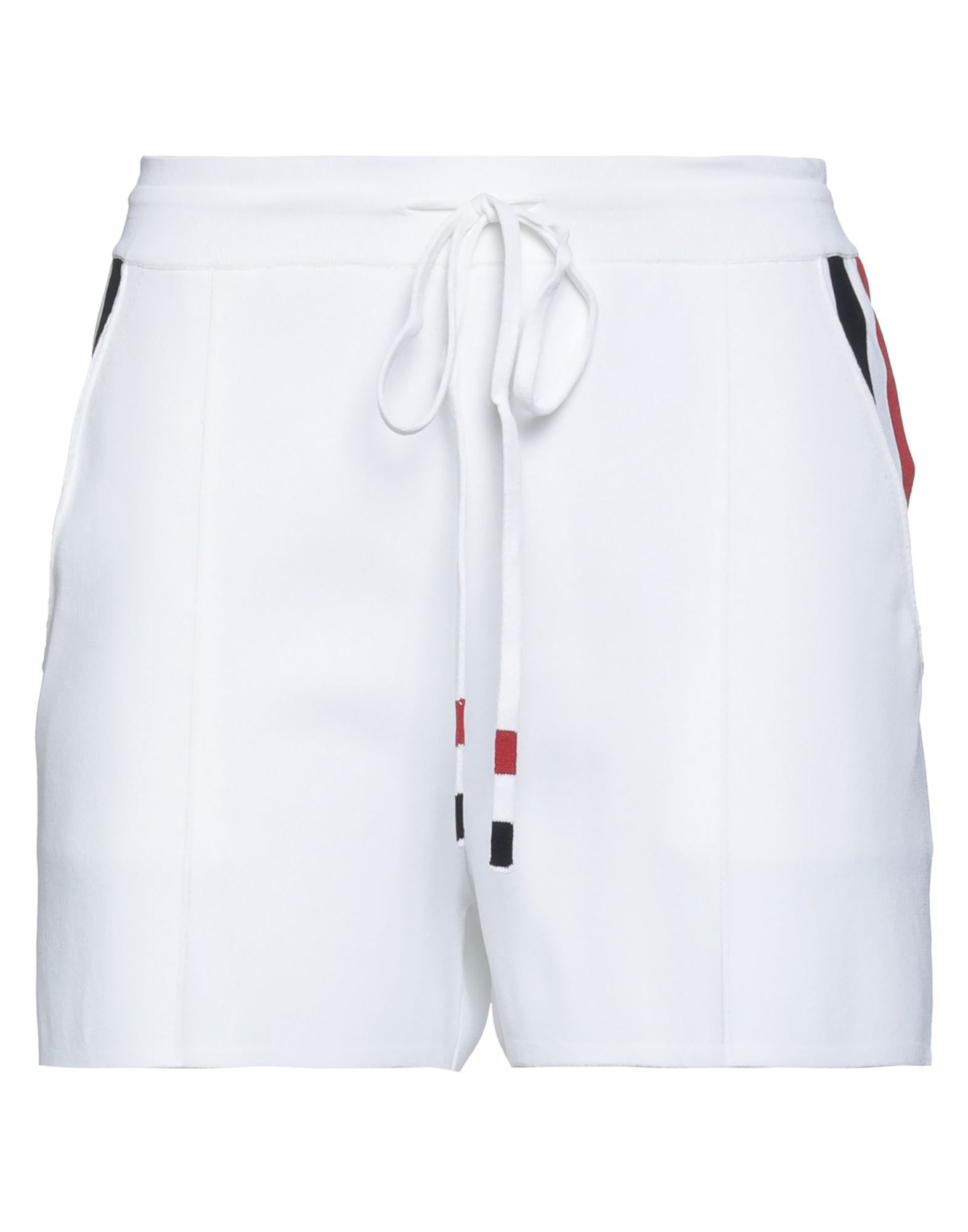 Thom Browne Woman Shorts & Bermuda Shorts Off White Size 6 Viscose, Polyester