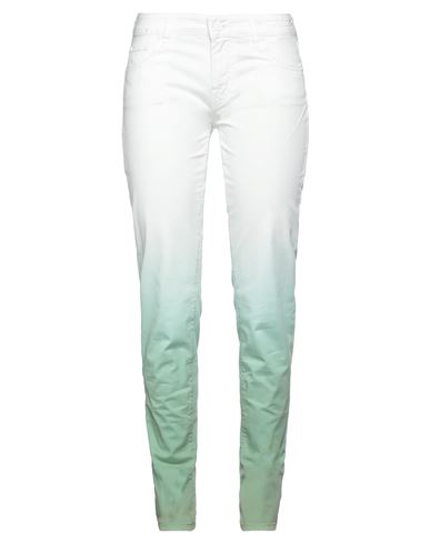 Jacob Cohёn Woman Denim Pants Light Green Size 28 Cotton, Elastane In Green