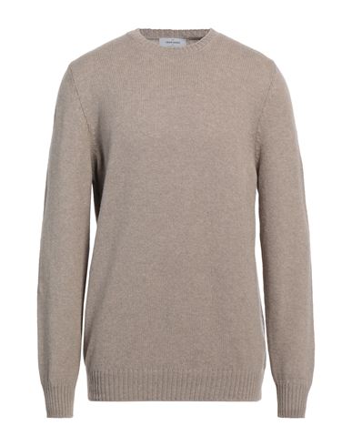 Man Sweater Light brown Size 48 Virgin Wool