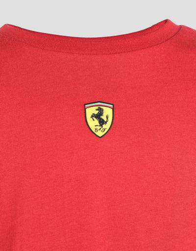 Scuderia Ferrari Online Store - Kinder-T-Shirt aus Baumwolljersey mit Aufdruck FAST - Kurzärmelige T-Shirts