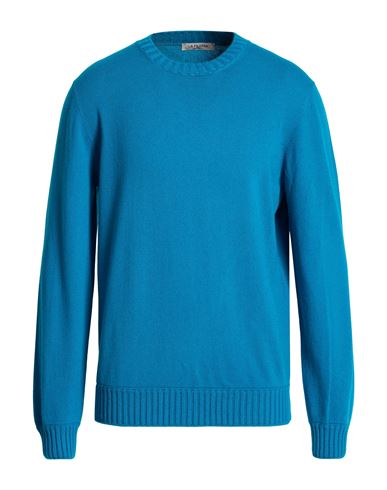 La Fileria Man Sweater Deep Teal Size 44 Cashmere In Multi