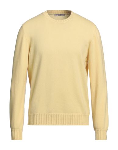 Man Sweater Light yellow Size 44 Cashmere