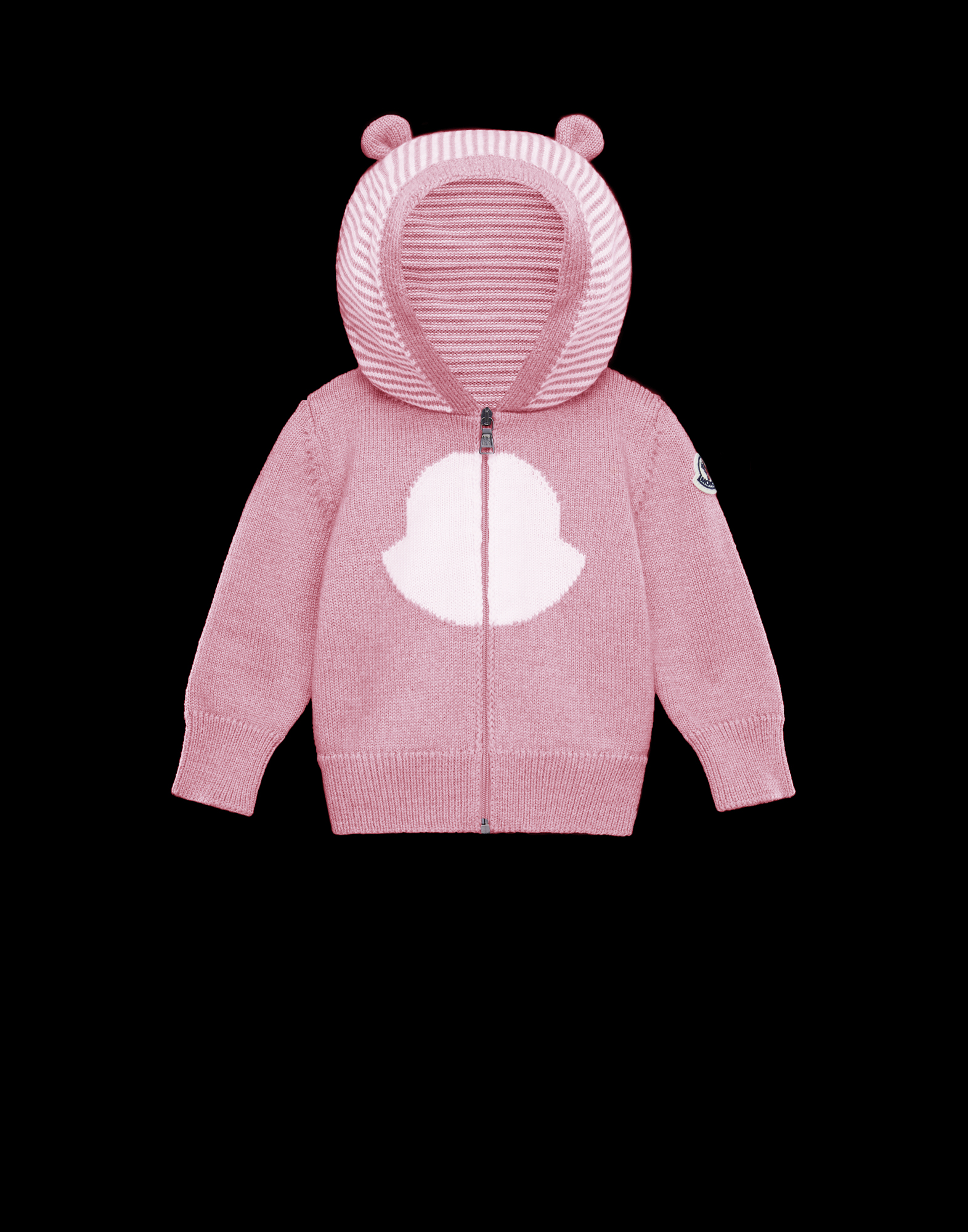 moncler pink cardigan