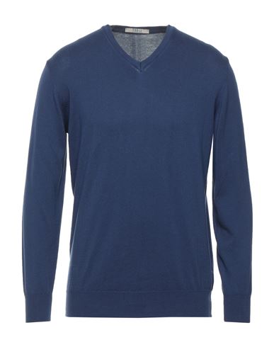 Man Sweater Blue Size L Cotton