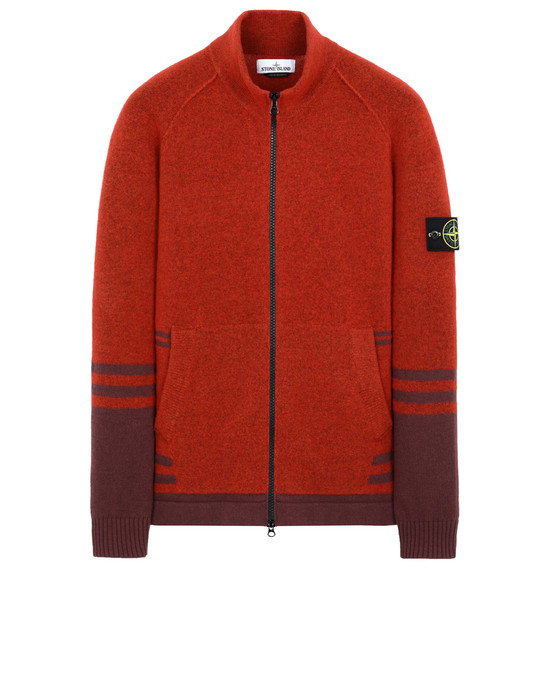 stone island sweater red