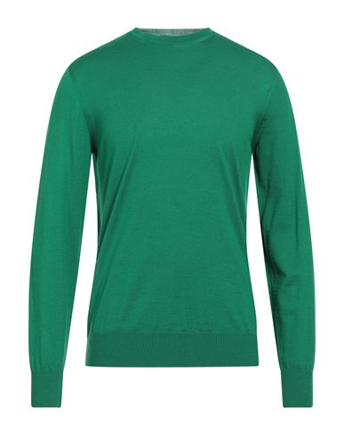 Emporio Armani Man Sweater Emerald Green Size 40 Virgin Wool In Green