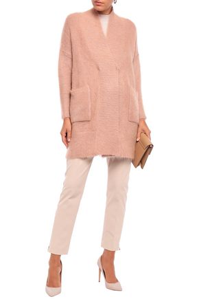 Agnona Brushed-knitted Cardigan In Blush