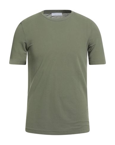 Filippo De Laurentiis Man T-shirt Military Green Size 36 Cotton In Green