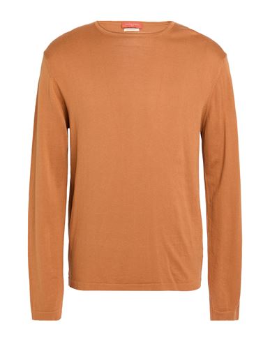 Daniele Fiesoli Man Sweater Tan Size L Cotton In Orange
