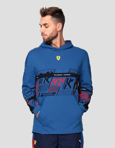 Puma 法拉利车队 男士连帽印纹卫衣