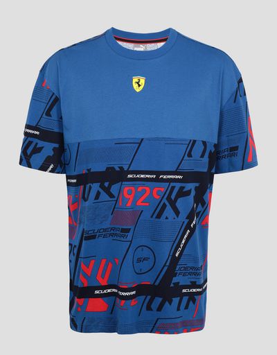 Scuderia Ferrari Online Store - T-shirt uomo Puma Scuderia Ferrari con stampa grafica - T-shirt manica corta