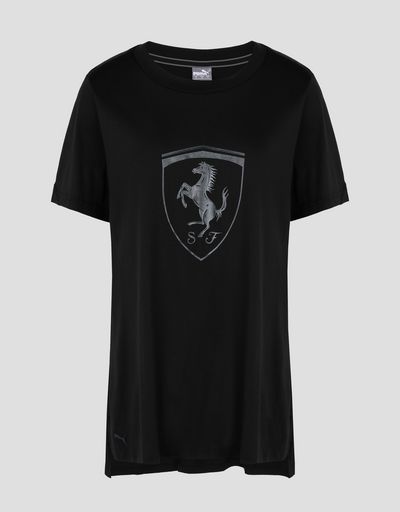 Scuderia Ferrari Online Store - Scuderia Ferrari Puma women's T-shirt with Ferrari Shield -
