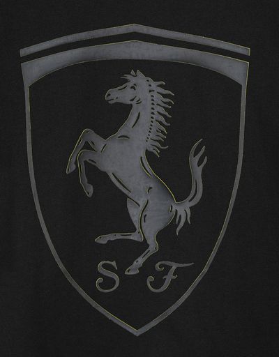Scuderia Ferrari Online Store - Puma kids t-shirt with Ferrari Shield - Short Sleeve T-Shirts