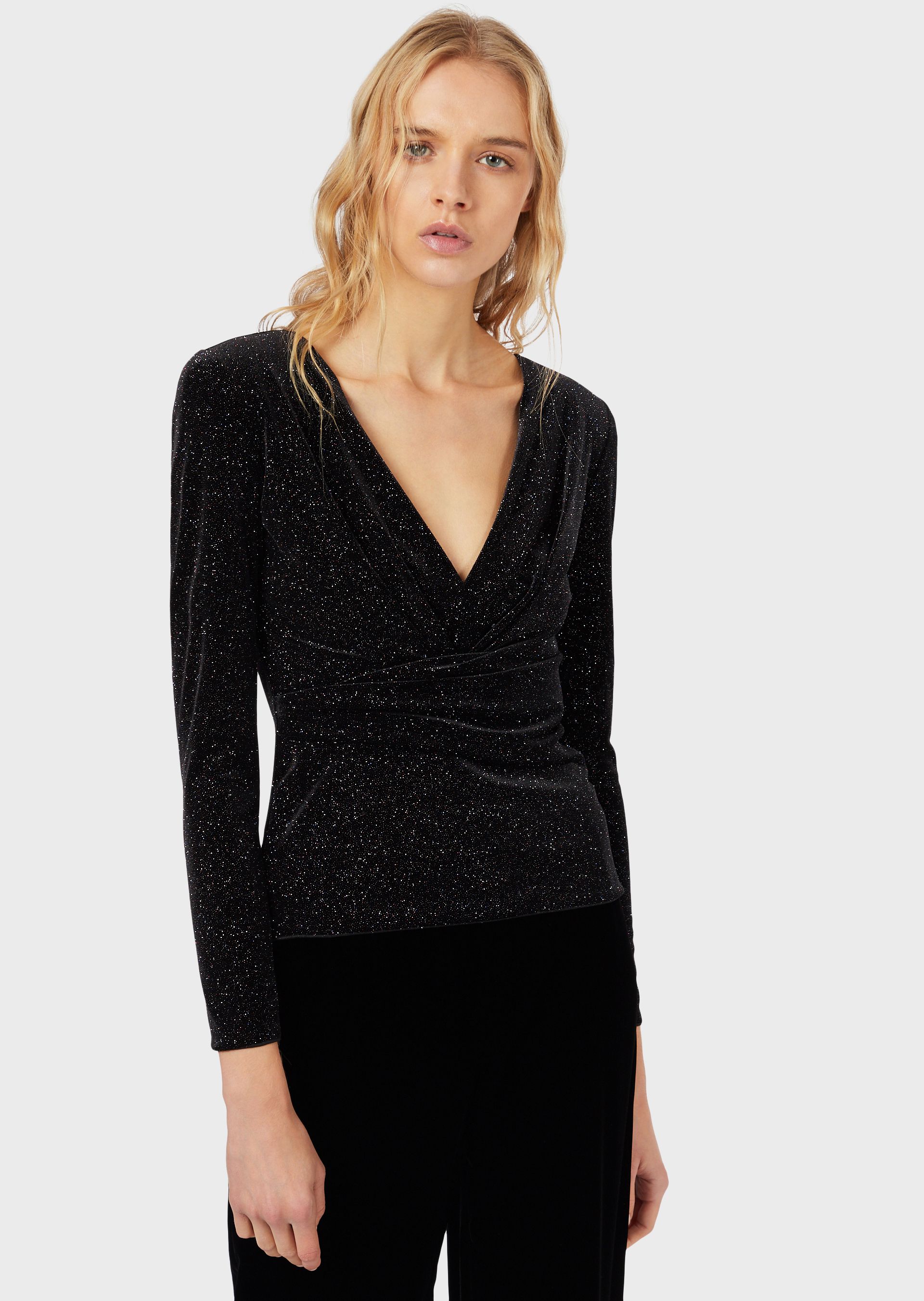 Click to view more detailed imagery on our partner's website Emporio Armani Knitted Tops - Item 14008874 In Black