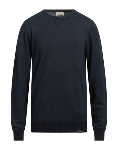 Brooksfield Man Sweater Midnight Blue Size 44 Wool, Cotton, Polyamide