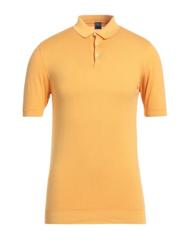 Fedeli Man Sweater Ocher Size 36 Cotton In Yellow