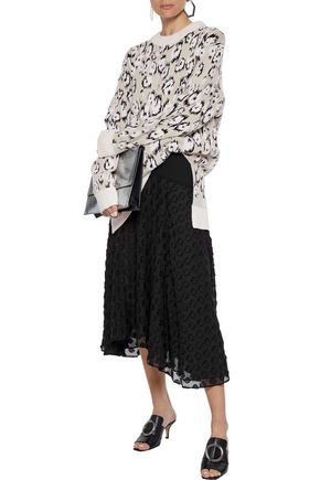 Proenza Schouler Leopard-print Jacquard-knit Wool-blend Jumper