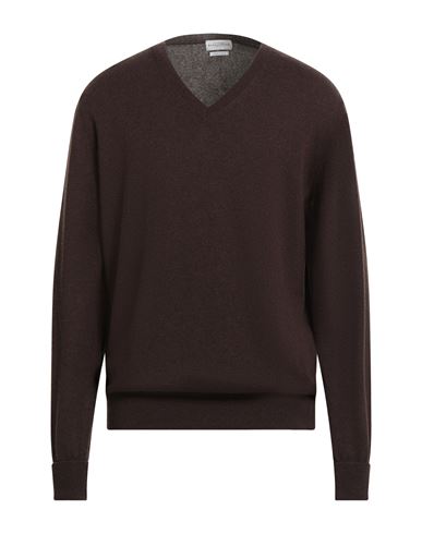 Ballantyne Man Sweater Dark Brown Size 46 Cashmere