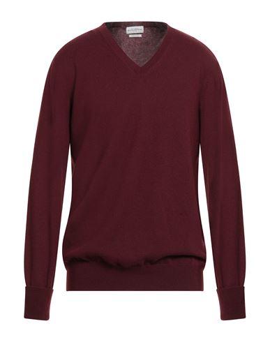 Ballantyne Man Sweater Burgundy Size 48 Cashmere