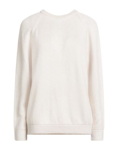Brunello Cucinelli Woman Sweater Beige Size M Cashmere, Silk, Polyamide, Brass