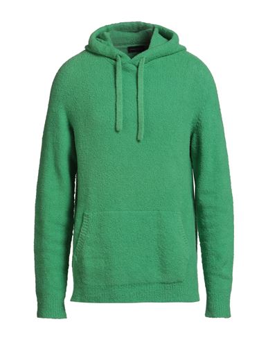 Roberto Collina Man Sweater Green Size 40 Cotton, Nylon, Viscose