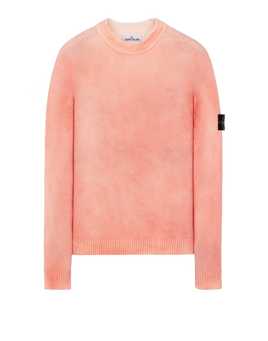 Long sleeve jumper Man 543B7 HAND SPRAYED TREATMENT Front STONE ISLAND
