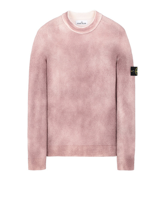 Sweater Man 543B7 HAND SPRAYED TREATMENT Front STONE ISLAND