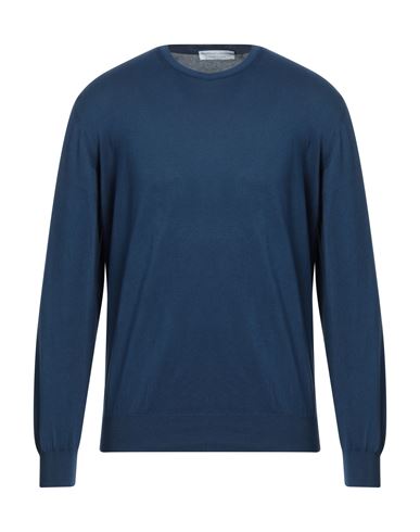 Filippo De Laurentiis Man Sweater Navy Size 38 Cotton In Blue