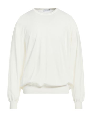 Filippo De Laurentiis Man Sweater White Size 48 Cotton In White