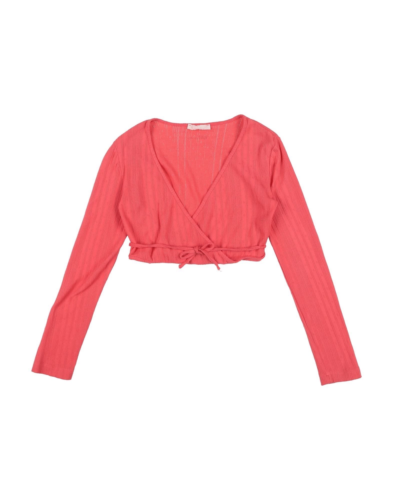 Ki6? Who Are You? Kids'  Wrap Cardigans In Coral
