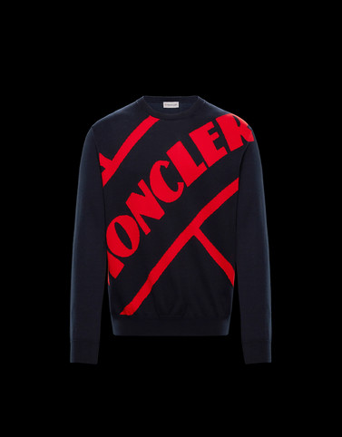 red moncler jumper