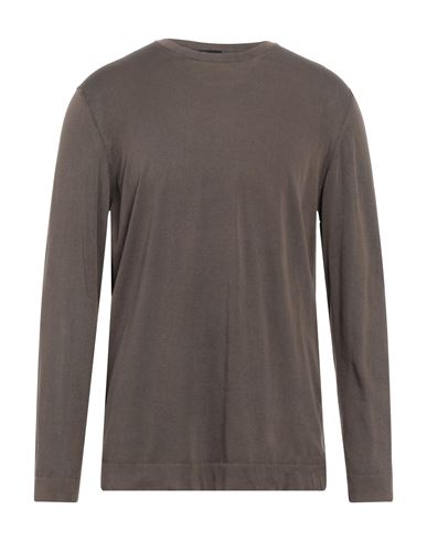 Drumohr Man Sweater Dark Brown Size 42 Cotton