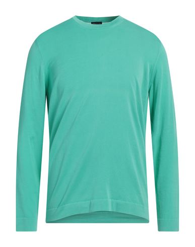 Drumohr Man Sweater Emerald Green Size 40 Cotton