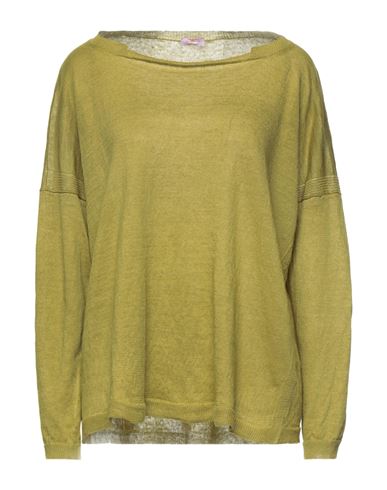 Daniele Fiesoli Man Sweater Light green Size S Cotton